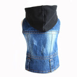 XS-2XL Denim Vest Jacket- Pet
