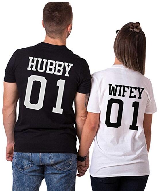 Hubby Wifey 01  T-Shirt Couple