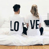 LOVE Letter Short Sleeve T Shirts Couple