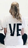 LOVE Letter Short Sleeve T Shirts Couple