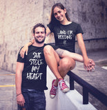 Stole My Heart Short Sleeve T-Shirt Couple