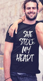 Stole My Heart Short Sleeve T-Shirt Couple
