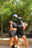Multicolor Rhinestone Activity Bicycle ATV Glasses