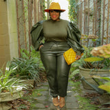 2PC Puff Sleeve Set-PS