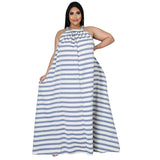 Sreiped Sleeveless Dress-PS