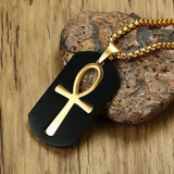 Removable Ankh Cross Necklace for Men