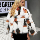 Faux Patchwork Coat