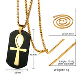 Removable Ankh Cross Necklace for Men