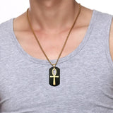 Removable Ankh Cross Necklace for Men
