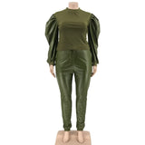 2PC Puff Sleeve Set-PS