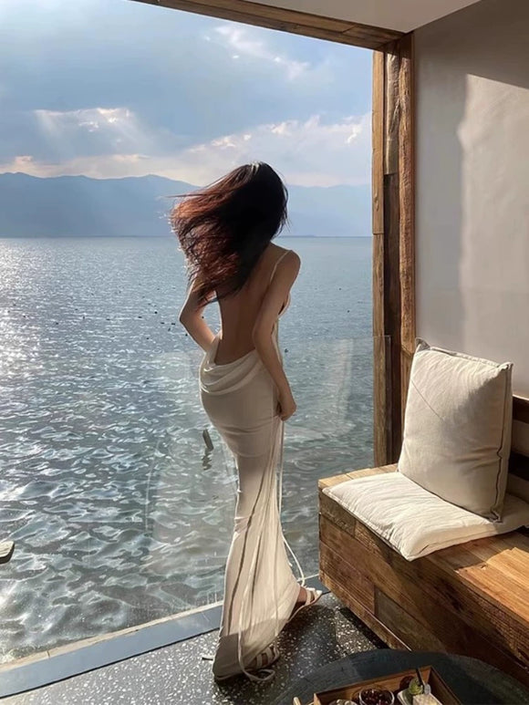 Open Back Sling Dress