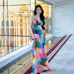 Slim Fit V-neck Dress