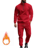 Mens 2pc sweatsuit with zipper