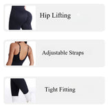 Seamless Jumpsuit Ribbed Legging Sleeveless 1pc