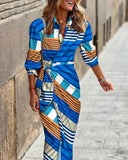 Print Wrap Dress- PS