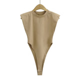 Padded Shoulder Bodysuit