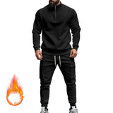 Mens 2pc sweatsuit with zipper