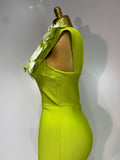 Elegant V Neck Appliques Maxi Long Dress