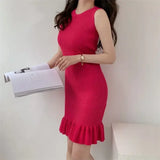 Fish Tail Leaf Design Dress