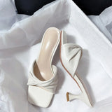 Square Open Toe High Heel Sandal