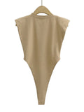Padded Shoulder Bodysuit