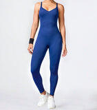 Seamless Jumpsuit Ribbed Legging Sleeveless 1pc