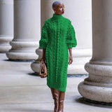 Turtleneck Sweater Dress