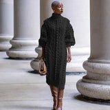Turtleneck Sweater Dress