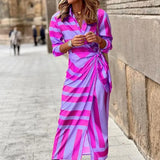 Print Wrap Dress- PS