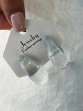 Transparent Teardrop Earrings