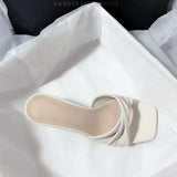 Square Open Toe High Heel Sandal