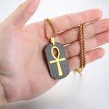 Removable Ankh Cross Necklace for Men