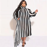 Long Sleeve Irregular Dress-PS