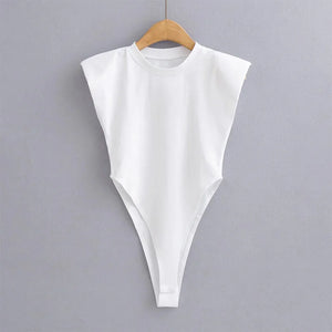 Padded Shoulder Bodysuit