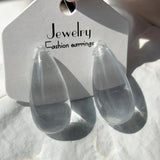 Transparent Teardrop Earrings