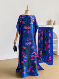 Boho Caftan Dress With Scarf