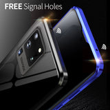 Anti Privacy Magnetic Case For Samsung Galaxy S23 S21 S22 Ultra Case S20 FE S10E S9 S8 Plus A50 70 A51 A71 Note 20 10 9 8 Cover BLACK