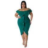 Ruffles Bodycon Dress-PS