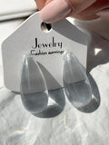 Transparent Teardrop Earrings