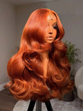 Ginger Body Wave 13x4 Lace Front Wig Pre Plucked