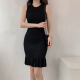 Fish Tail Leaf Design Dress