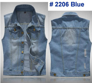 Ripped Denim Vests