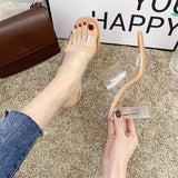 PVC Jelly Open Toe High Heel Sandal