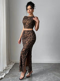 2pc Leopard-Print Set
