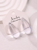 Transparent Teardrop Earrings