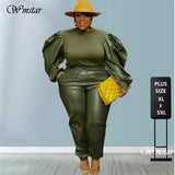 2PC Puff Sleeve Set-PS