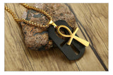 Removable Ankh Cross Necklace for Men