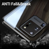Anti Privacy Magnetic Case For Samsung Galaxy S23 S21 S22 Ultra Case S20 FE S10E S9 S8 Plus A50 70 A51 A71 Note 20 10 9 8 Cover BLACK
