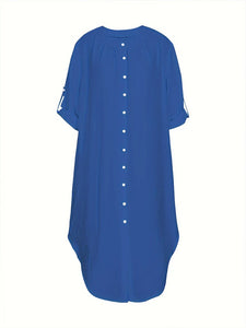Single Row Button Dress- PS