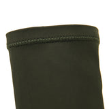 Women 10cm High Heels Silk Sock Boots Green Square Block Heels Ankle Boots Lady Spring Autumn Pointed Toe Satin Sexy Party Shoes